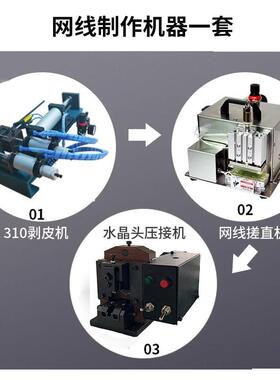 网线搓线机五类六类多股绞线理直整平捋直器网线打散搓直机小金刚