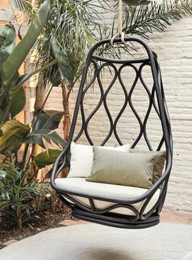 北欧户外铝合金吊篮椅悬挂室内单人阳台创意网红民宿户外庭院秋千