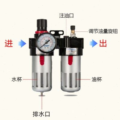 油水分离器带自动排水调压阀气源处理器气压调节阀二联件afc2000 - 图2