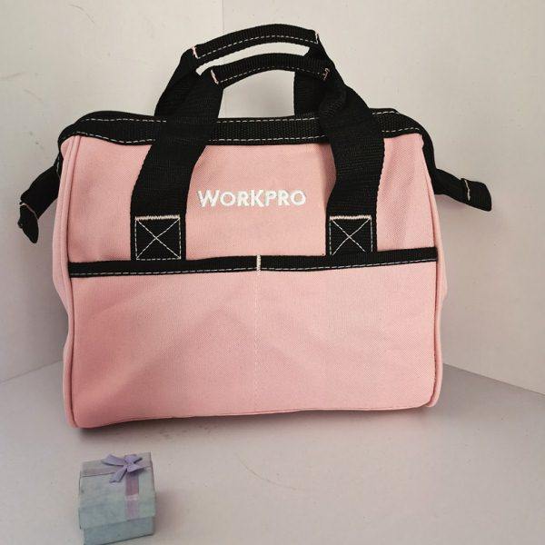 粉色手提工具袋小号加厚工具包便携电钻工具包多功能维修器材拎包,淘宝优惠券,粉丝福利购,淘宝优惠卷