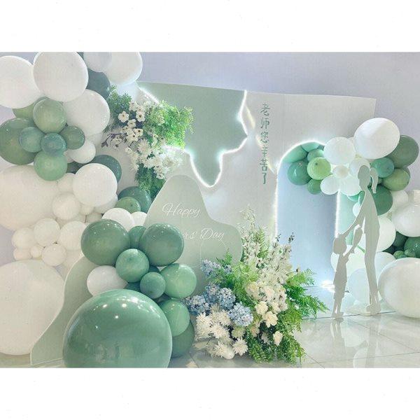教师节背景板气球布置装饰套餐绿色清新幼儿园生日活动装饰kt板,淘宝优惠券,粉丝福利购,淘宝优惠卷