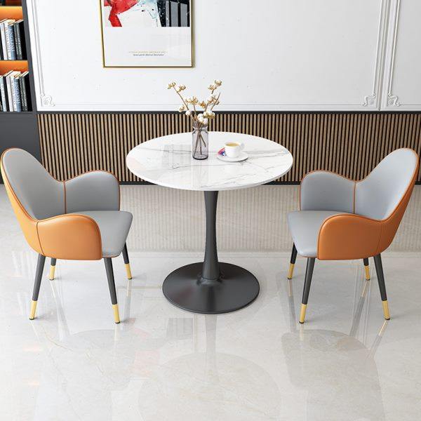 商务接待洽谈桌椅组合一桌二椅岩板小圆桌两椅三件套阳台休闲桌椅,淘宝优惠券,粉丝福利购,淘宝优惠卷