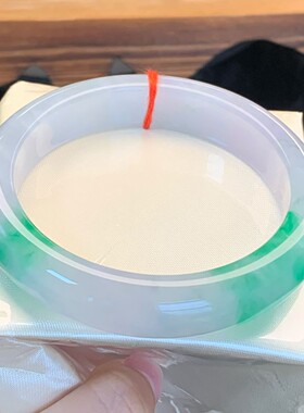 【顺丰包邮】缅甸天然大圈口阳绿平安镯翡翠处理手镯玉镯冰糯种