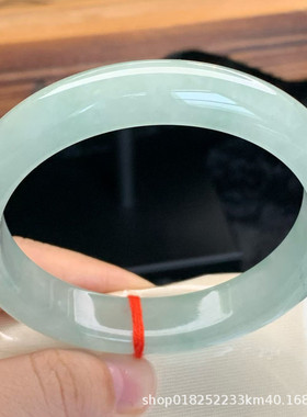 【顺丰包邮】缅甸天然大圈口翡翠处理手镯一手玉镯冰糯晴水翡翠