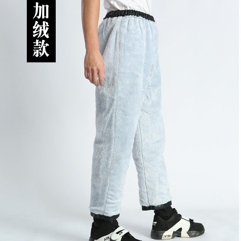 加绒加厚劳保皮裤洗车防水油挡风汽修厨师黑色宽松工作耐磨防护服,淘宝优惠券,粉丝福利购,淘宝优惠卷