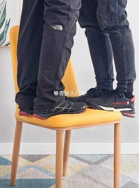 现代简约餐椅家用靠背椅子北欧餐桌椅布艺轻奢椅子餐厅凳子成人