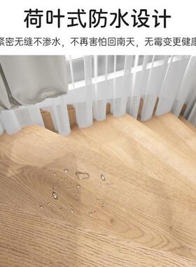 强化复合楼梯踏步板免钉免漆家用水泥钢架实木多层木地板踏步板