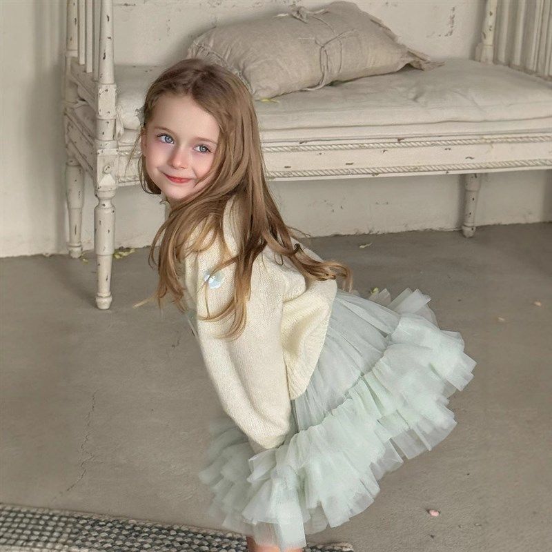 2025春夏新款童装韩版女童蓬蓬裙韩系儿童网纱裙子洋气休闲半身裙,淘宝优惠券,粉丝福利购,淘宝优惠卷