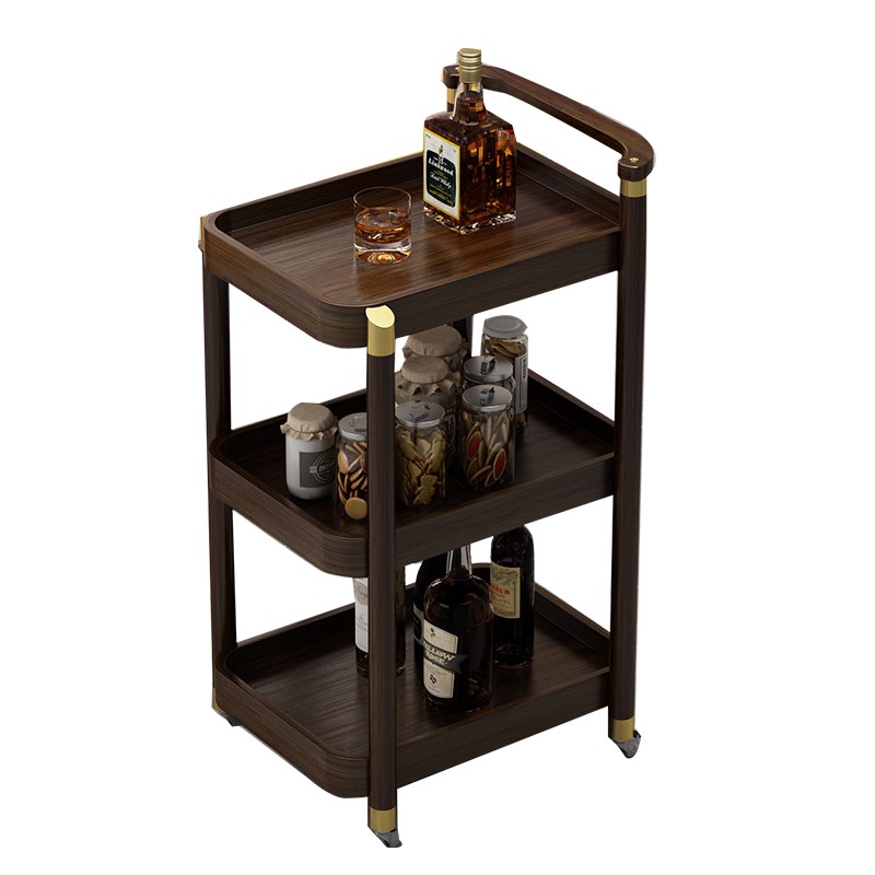 可移动小推车置物架带轮茶几x家用沙发边柜餐边茶水车厨房多层架 - 图3