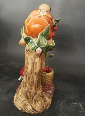 石湾公仔陶瓷结婚家居摆件创意乔迁礼品家居软装饰童趣电视柜摆设