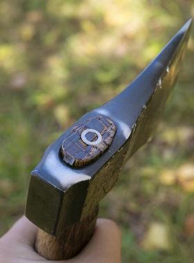 户外多功能砍柴斧砍骨斧劈柴神器手工老式锻打木工斧开山斧子