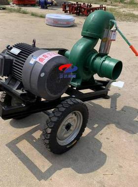 工程倒水8寸灌溉水泵柴油动力单缸抽水泵18.5千瓦电机款离心水泵