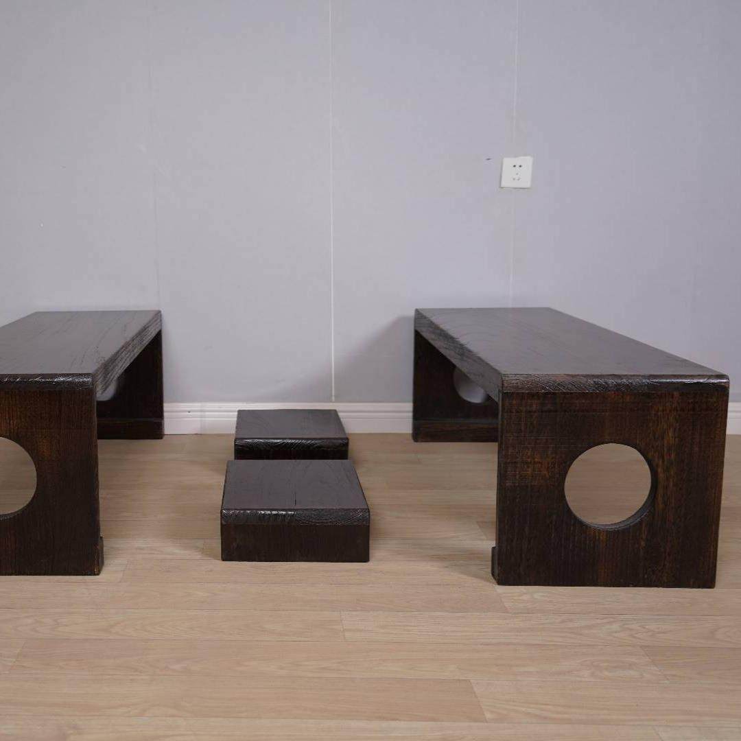 幼儿园实木家具碳化国学桌儿童课桌椅子仿古绘画书法桌榻榻米茶台,淘宝优惠券,粉丝福利购,淘宝优惠卷