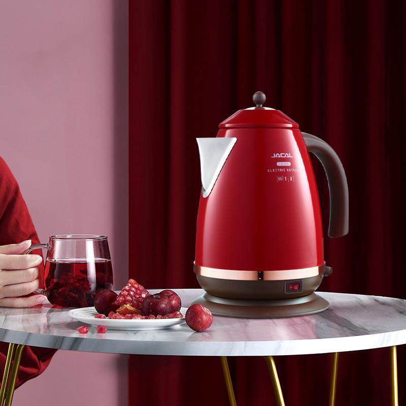 积高GL-E11A复古保温电热水壶家用颜值烧水壶304不锈钢电水壶名宿,淘宝优惠券,粉丝福利购,淘宝优惠卷