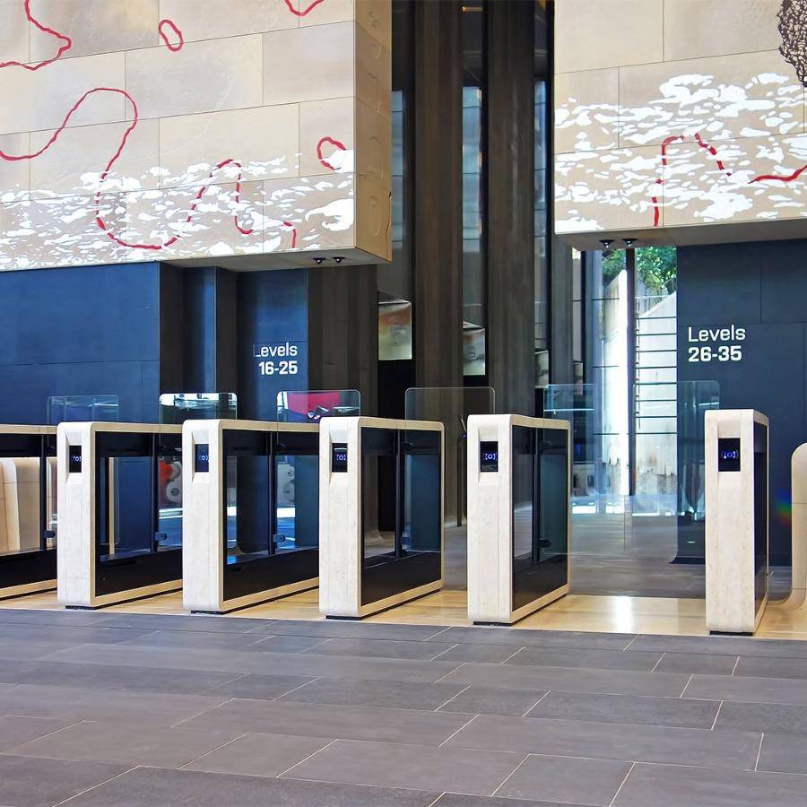 Anti-collision intelligent swing gate pedestrian gate entrance face recognition all-in-one attendance access control entry and exit door machine gate machine