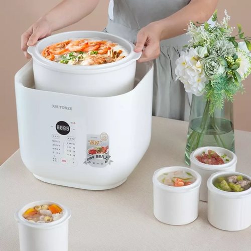天际智能电炖锅1锅5胆超大容量煲汤煮粥燕窝隔水炖盅5.5L蒸炖同步 - 图2