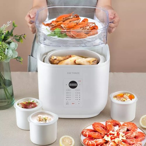 天际智能电炖锅1锅5胆超大容量煲汤煮粥燕窝隔水炖盅5.5L蒸炖同步 - 图1