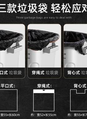 厨房垃圾桶家用2025新款高带盖客厅卫生间商用轻奢高档大号大容量