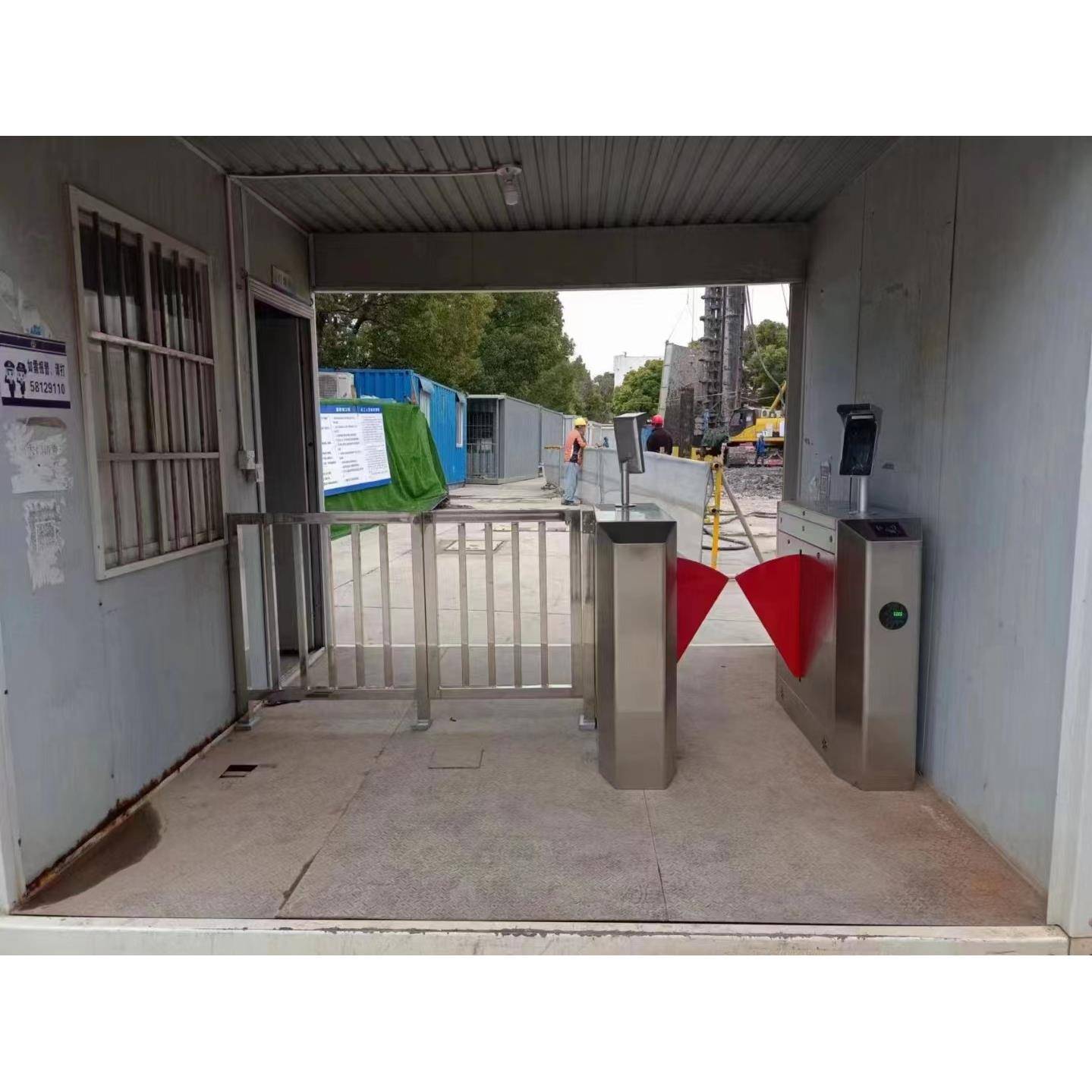 Factory face recognition gate swipe card fingerprint recognition attendance access control management system factory access control system