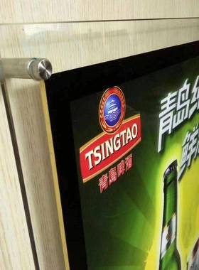 水晶灯箱智能人体感应亚克力LED发光广告超薄抽拉灯箱展示牌相框