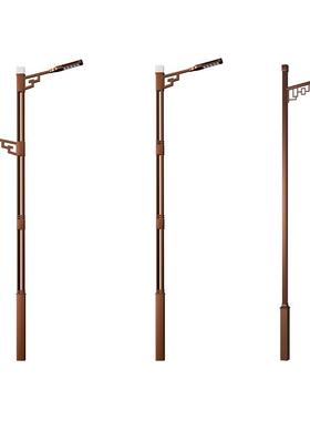 LED市电双臂路灯高低臂双头路灯8米10米12米道路照明路灯杆