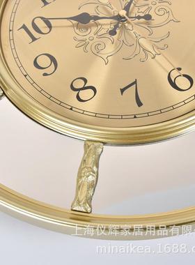 欧式轻奢装饰钟挂钟客厅餐厅挂表时尚现代表简约时钟家用创意钟表