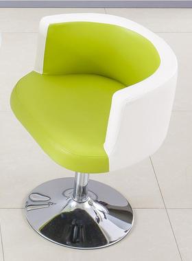 洽谈椅休闲小转椅单人小沙发时尚小围椅旋转升降电脑椅奶茶店椅子