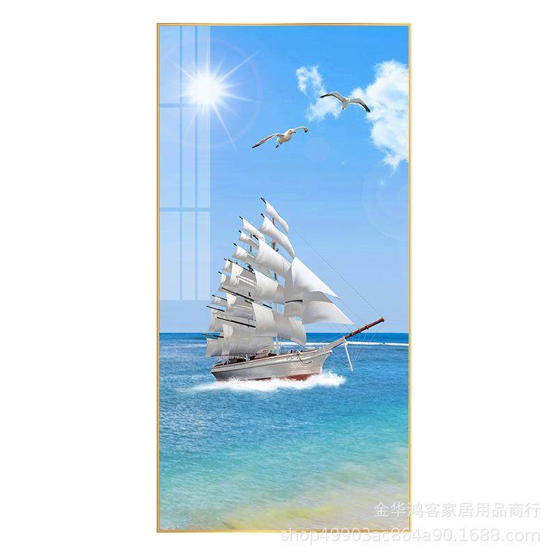 轻奢晶瓷镶钻玄关装饰画福麋鹿北欧简约餐厅画墙面画现代饭厅挂画,淘宝优惠券,粉丝福利购,淘宝优惠卷