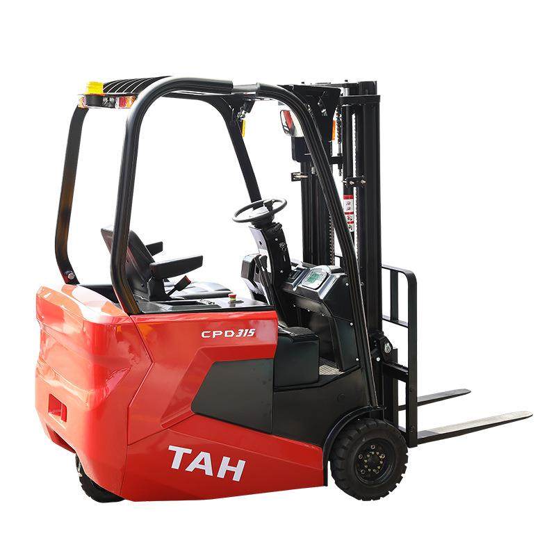 电动叉车三支点三轮座驾式电动叉车1吨液压铲车小型电动堆高车,淘宝优惠券,粉丝福利购,淘宝优惠卷