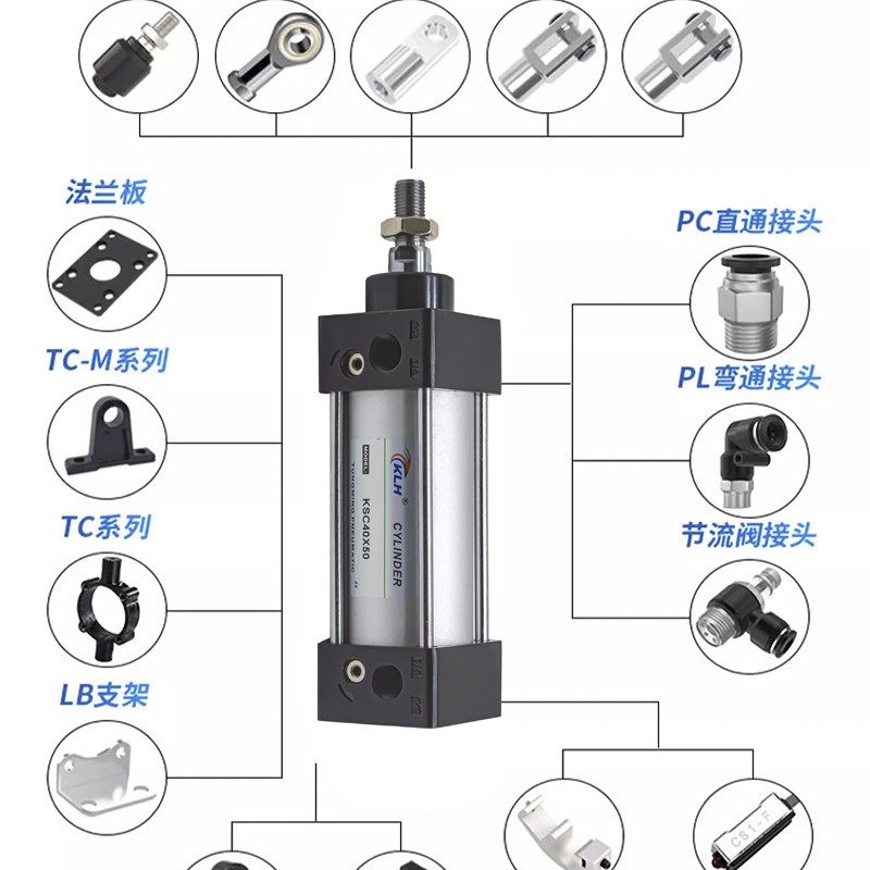 气动标准气缸SC50*315X320X325X340X345X365X370X375-S带磁,淘宝优惠券,粉丝福利购,淘宝优惠卷