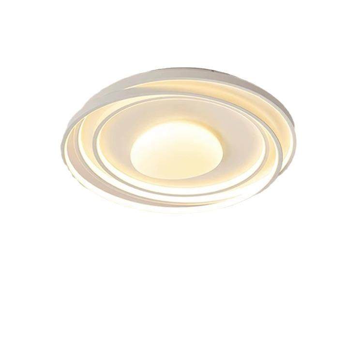 极简奶油风卧室灯全光谱护眼吸顶灯花卷创意房间led圆形线条灯具,淘宝优惠券,粉丝福利购,淘宝优惠卷