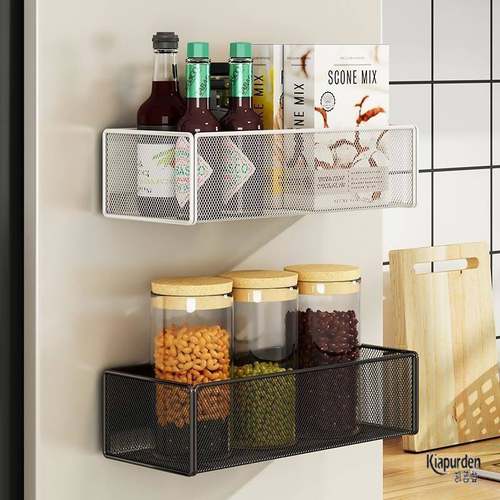 【官方旗舰】磁吸冰箱置物架侧收纳厨房柜门侧壁磁铁挂篮神器免打 - 图2