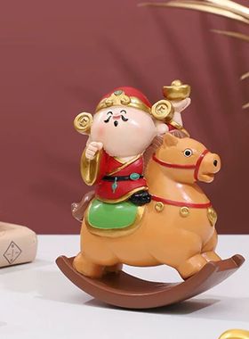 2026马年吉祥物公仔新年装饰文创玩偶马上有钱摆件有财神爷小礼物
