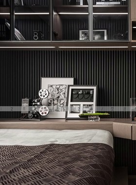 空合 现代简约抽象画摄影主题摆件 样板间酒店餐厅客厅卧室装饰品