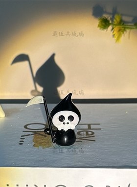 万圣节琉璃小摆件m系巫师帽幽灵系列创意可爱南瓜幽灵家居装饰