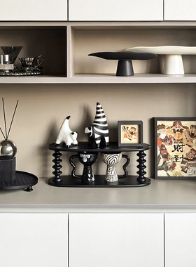 态生活新年乔迁之喜玄关摆件中古风杯子摆件设计师软装搭配小摆件