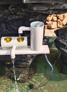 太阳能鱼池无电水循环流水器摆件自动不用电循环水鱼缸免插电水泵