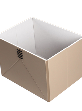 现代样板间衣帽间厅柜顶柜软装饰收纳盒皮革皮质储物盒订制收纳筐