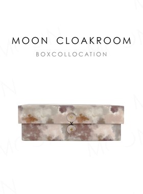MOON慕空间现代样板间花色信封箱云纹收纳盒衣帽间摆件软装装饰