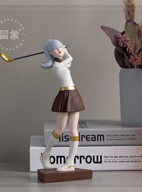 孩尔夫女高桌面客厅电视展示柜玄关前台家品饰居高级感小众摆件