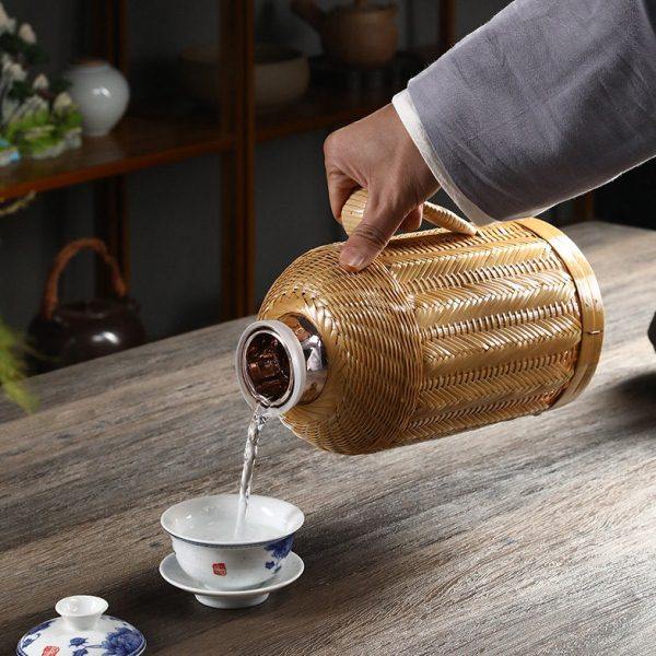 竹编热水瓶家用老式传统真空热水壶玻璃内胆复古开水瓶茶室保温瓶,淘宝优惠券,粉丝福利购,淘宝优惠卷