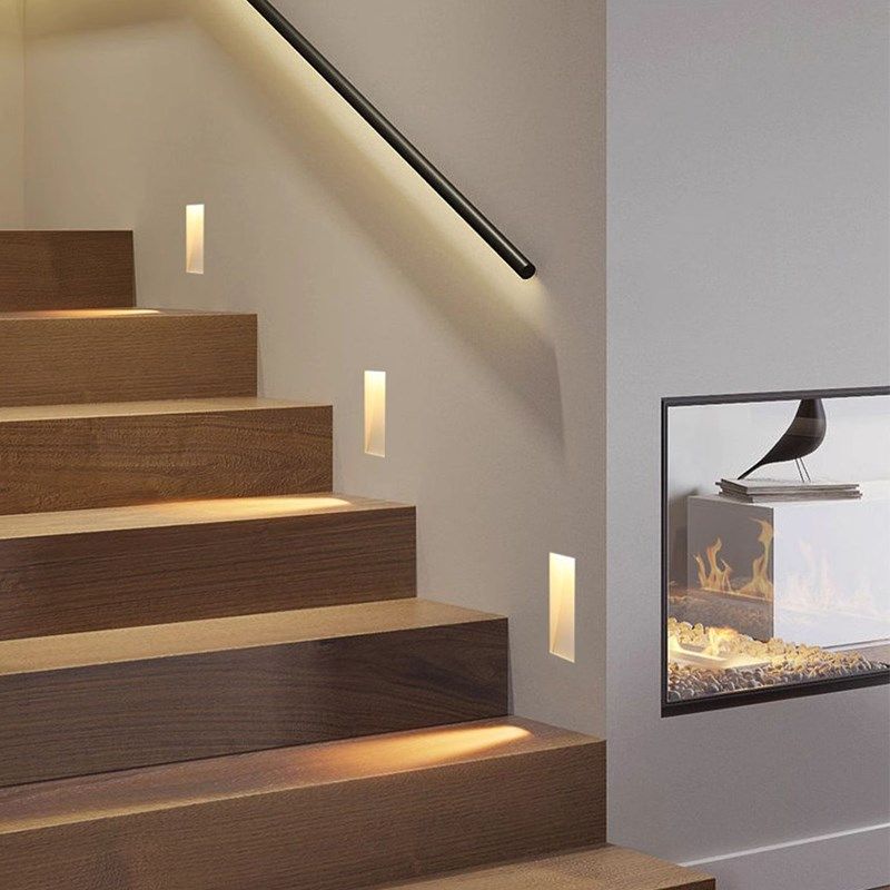 无边框预埋地脚灯楼梯踏步灯人体感应梯步墙角壁灯过道氛围夜暗藏,淘宝优惠券,粉丝福利购,淘宝优惠卷