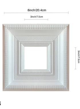 美式编织纹实木画框简约白色印花油画框相框装饰小清新装裱框挂墙