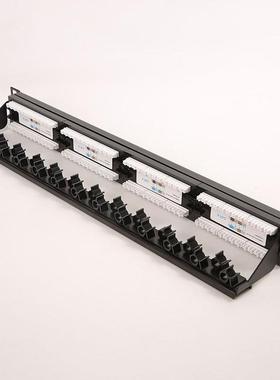 工厂非屏蔽超五类六类多规格配线架机柜组装网络理线架条