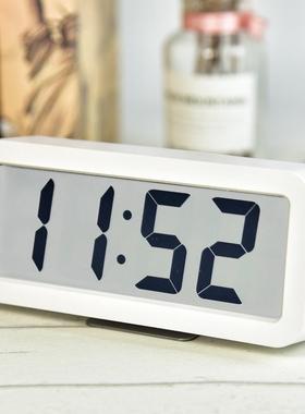 LCD音乐时钟新码床头闹钟大字挂钟音乐挂钟台挂两用时钟