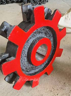 45号钢制工业链轮提升机大节距齿轮机械输送配件单双排传动链轮