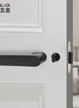 意式极简门锁卧室门锁室内生态门锁镶嵌门板轻奢静音磁吸房门锁