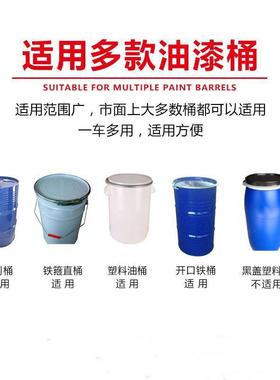 小型家用油桶搬运铁桶液压叉车手动液压桶装卸车通用小型油桶液压