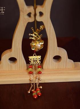 锦钰古风小团扇子新娘手工红色秀禾扇喜扇艺术照拍照道具古典新品