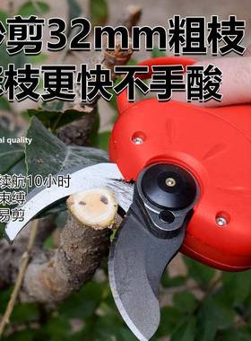 无刷花枝剪电动剪果树修枝剪锂电无线电动园林剪